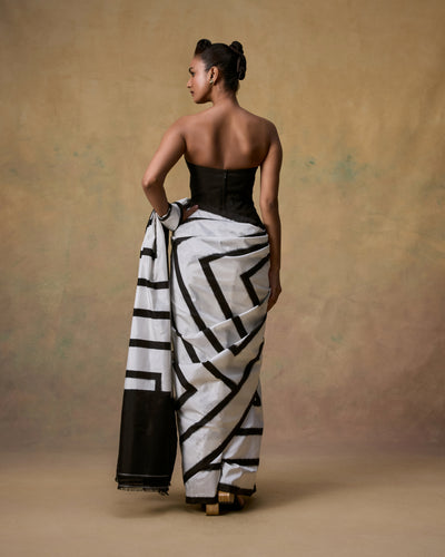 Mono Ikat Silk Saree