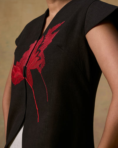 Tiger Lily Waistcoat (Red)
