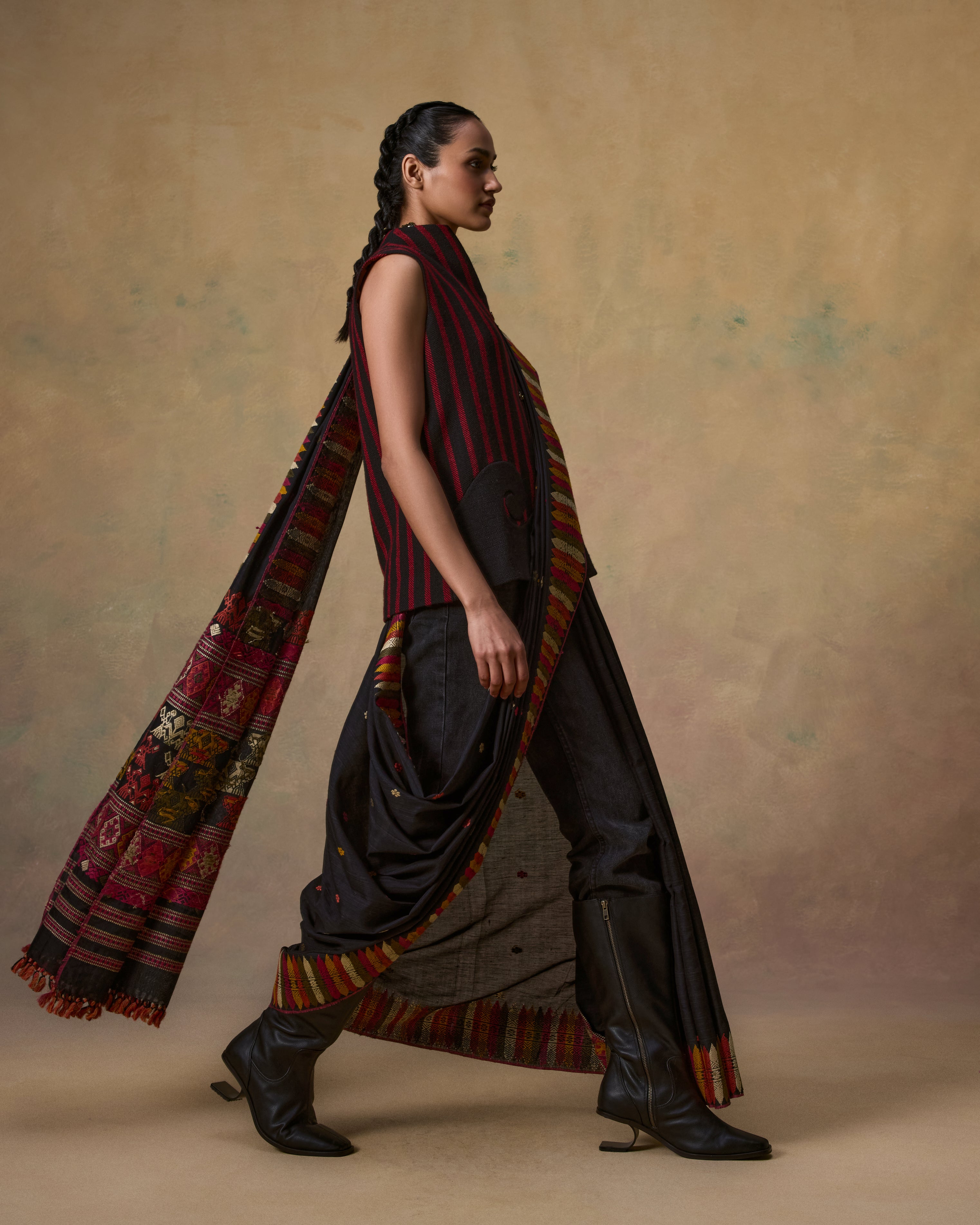 Buna Cotton Muga Saree