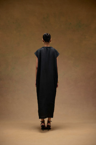 Deesse V-neck Dress with rope detailing