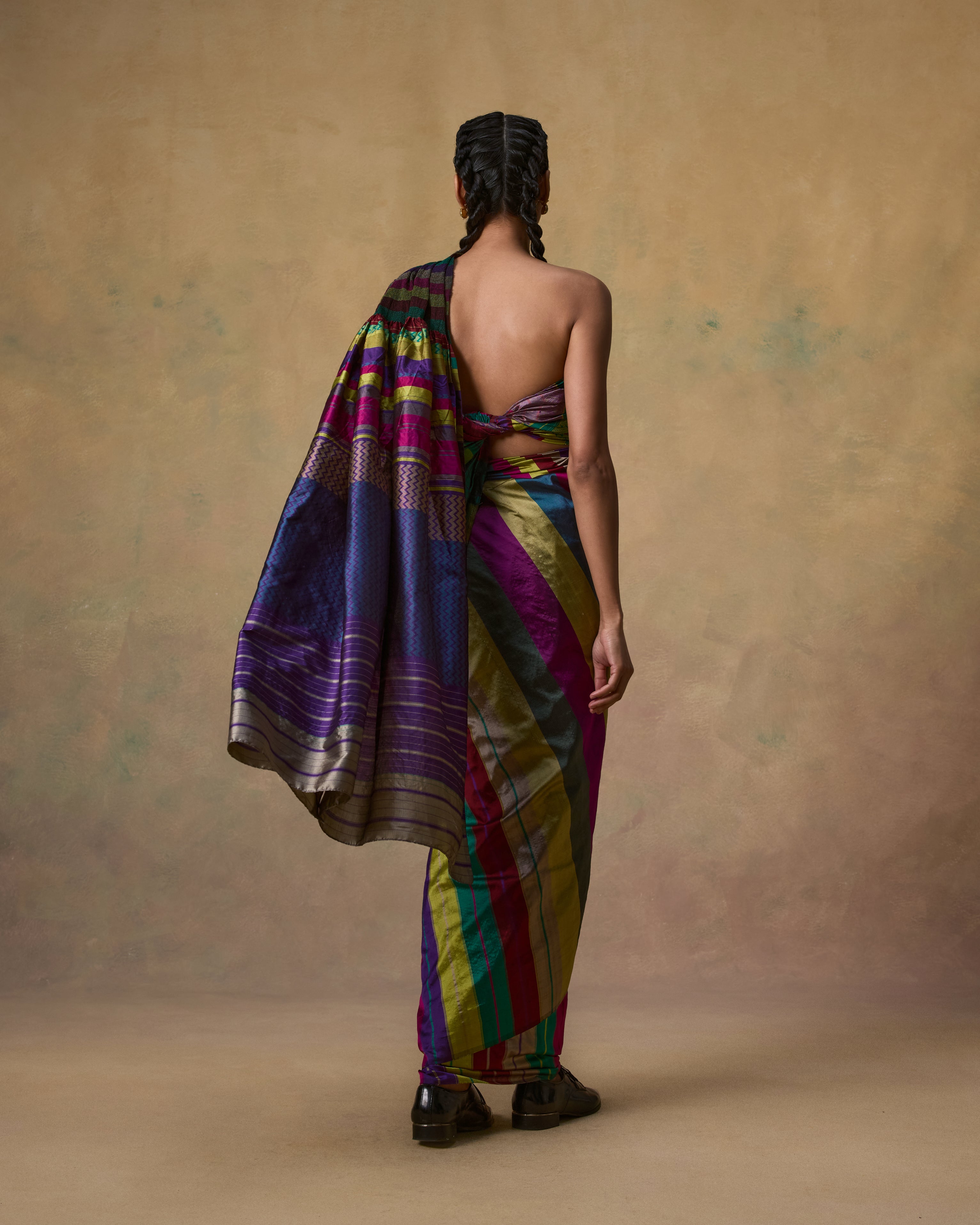 H/W Multicolor Kinji Palla Saree