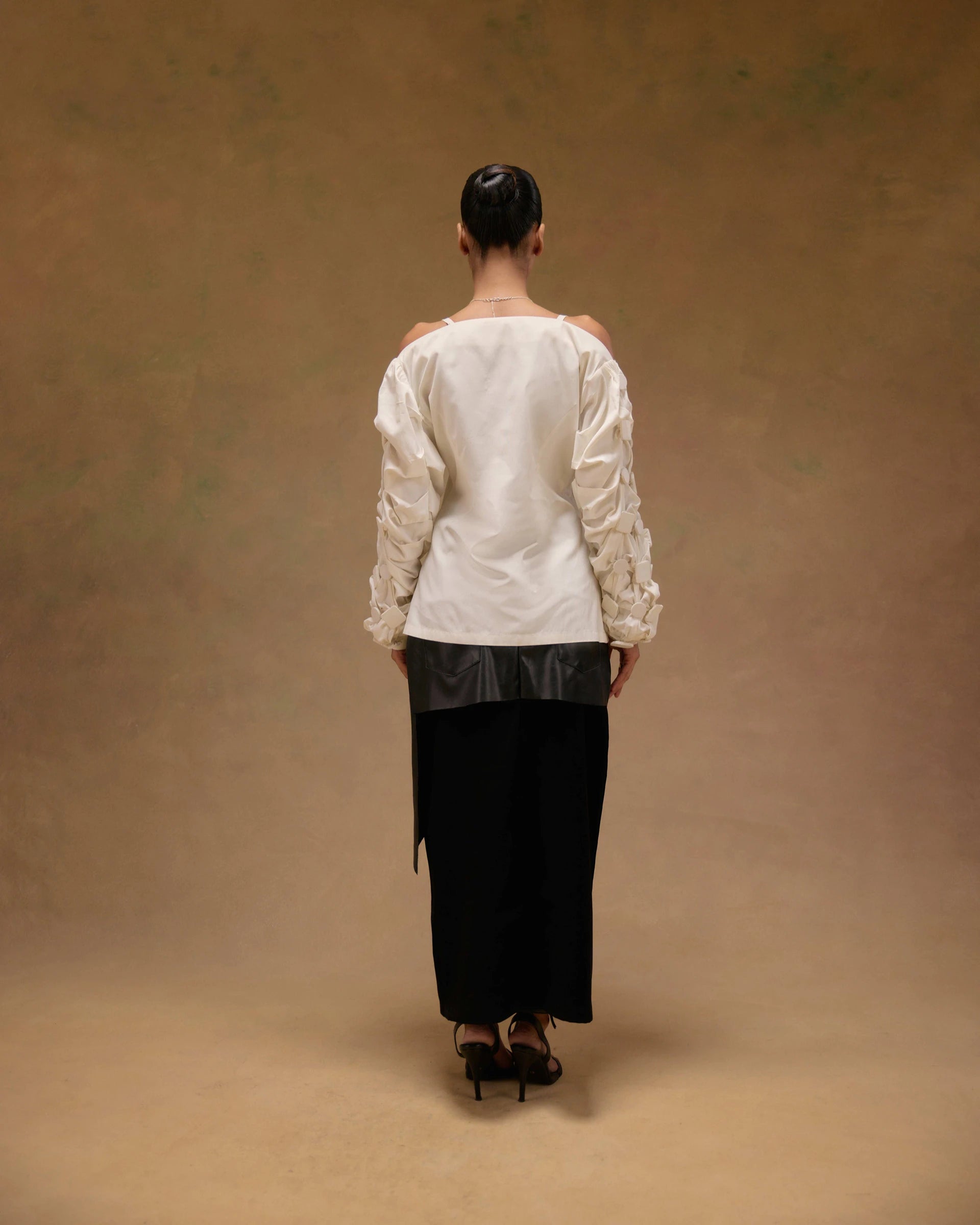 Angular Leather Skirt