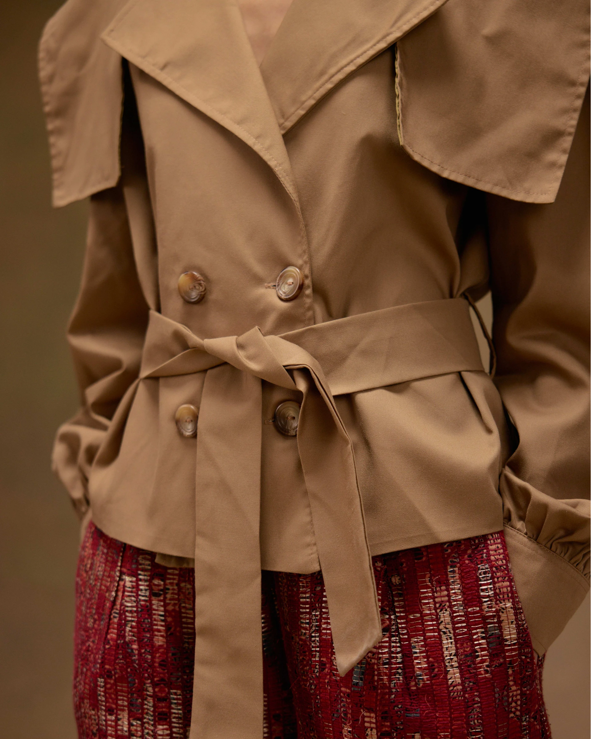 Denote Trench Jacket with Belt
