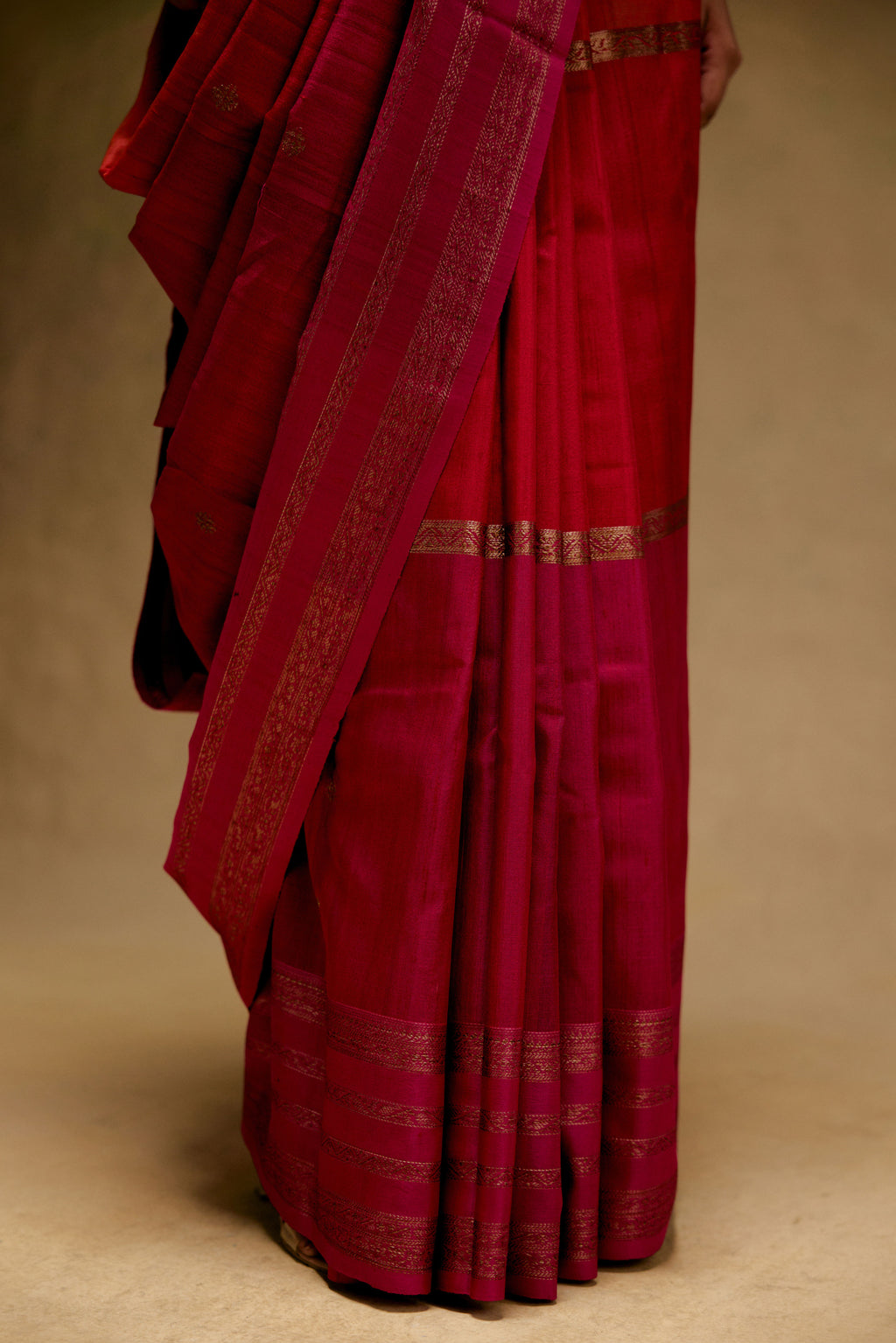 Gulabi Noor Saree