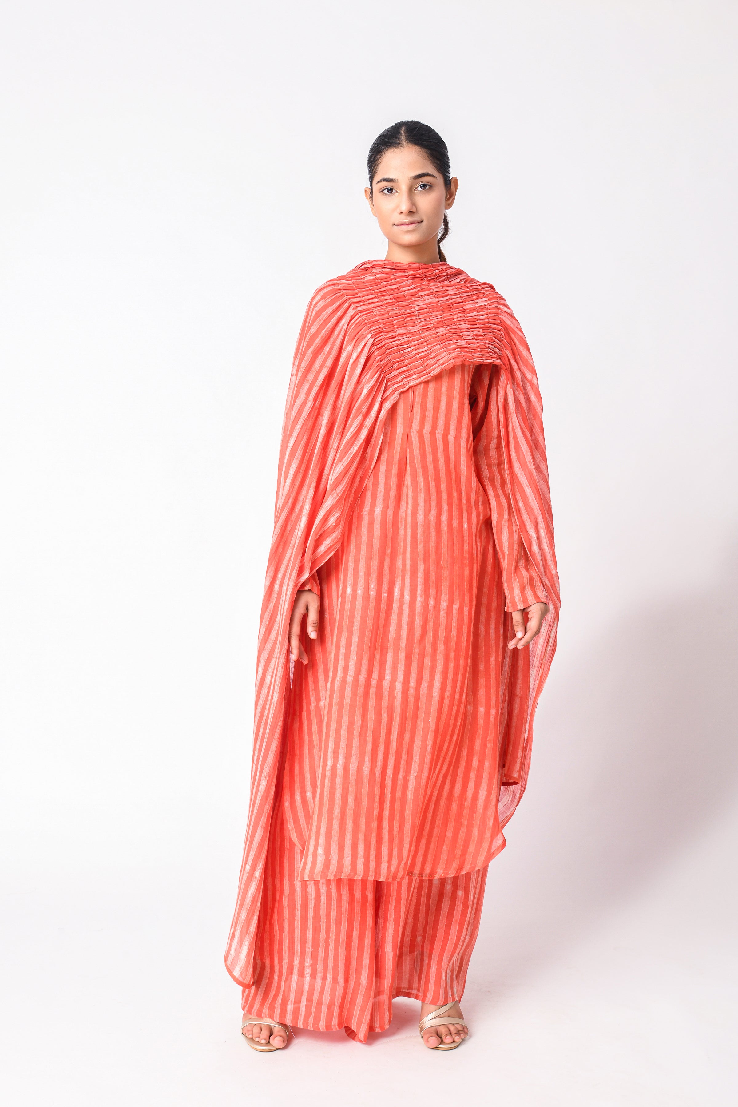 CORAL DUPATTA SET