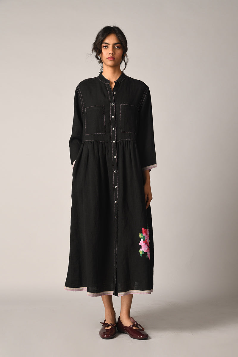 Bella Applique Embroidery Dress