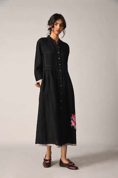Bella Applique Embroidery Dress
