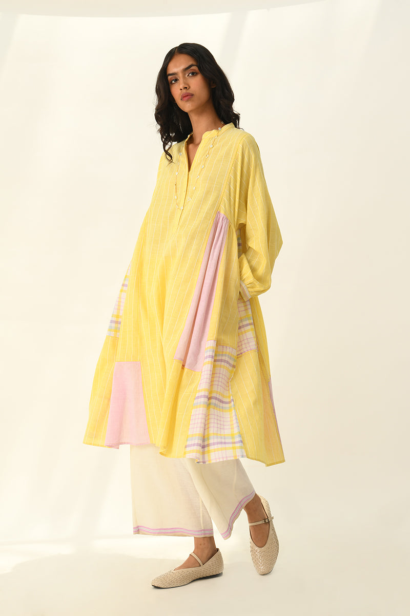 Obtegens Patchwork Panel Dress