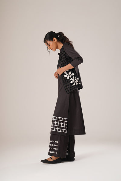 Grid Ground Kurta