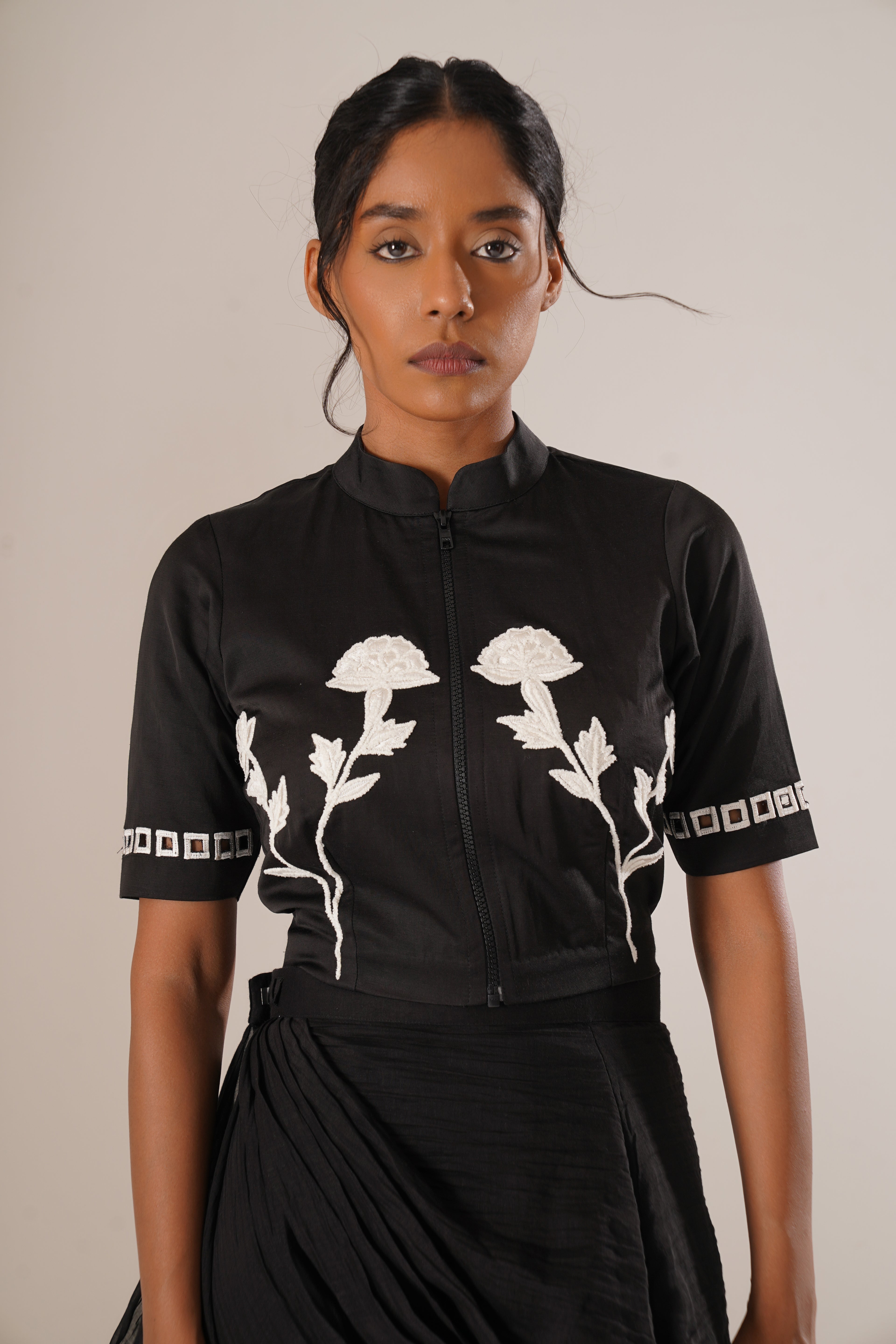 Garden Grid Blouse