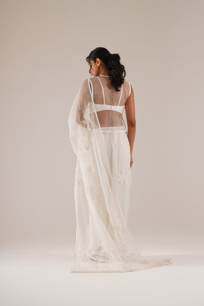 Ivory Echo Saree