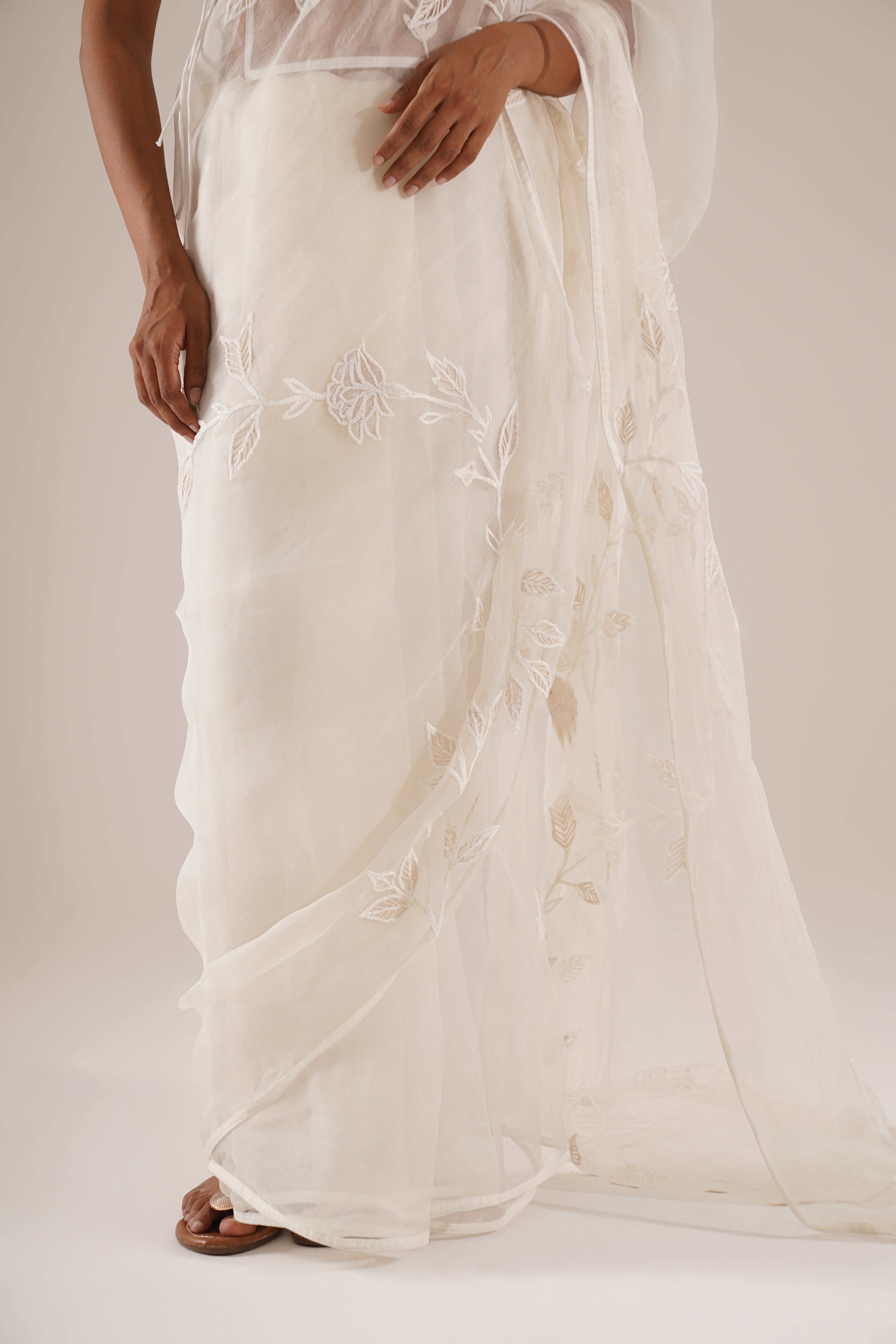 Ivory Echo Saree