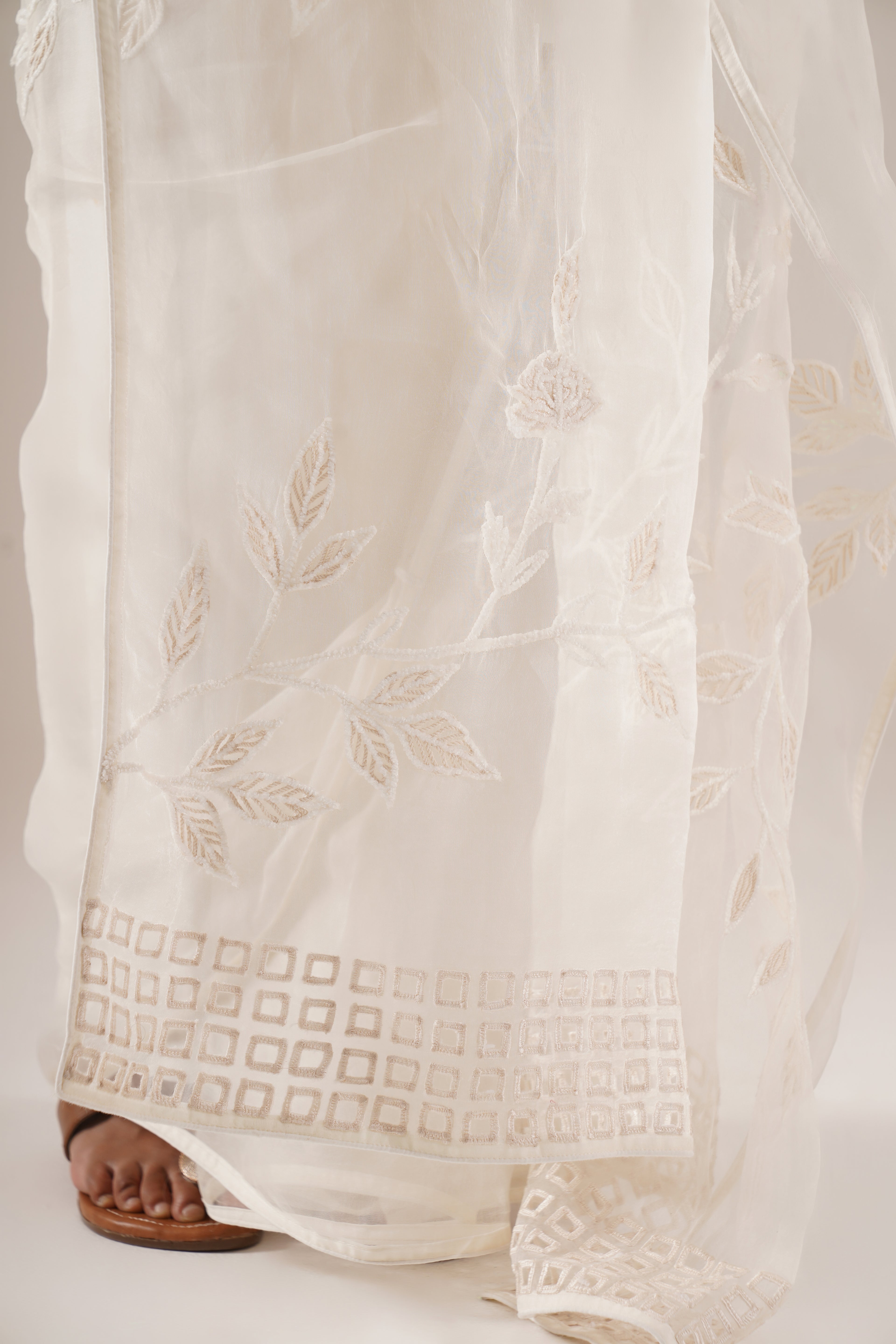 Ivory Echo Saree