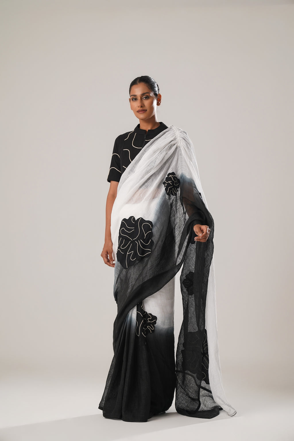 MJ Ombre Floral Saree