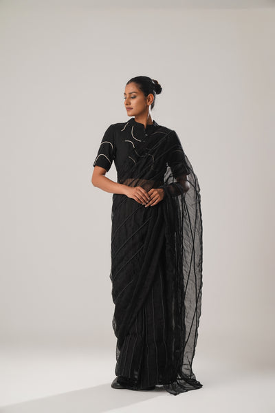 MJ Black Dori Saree