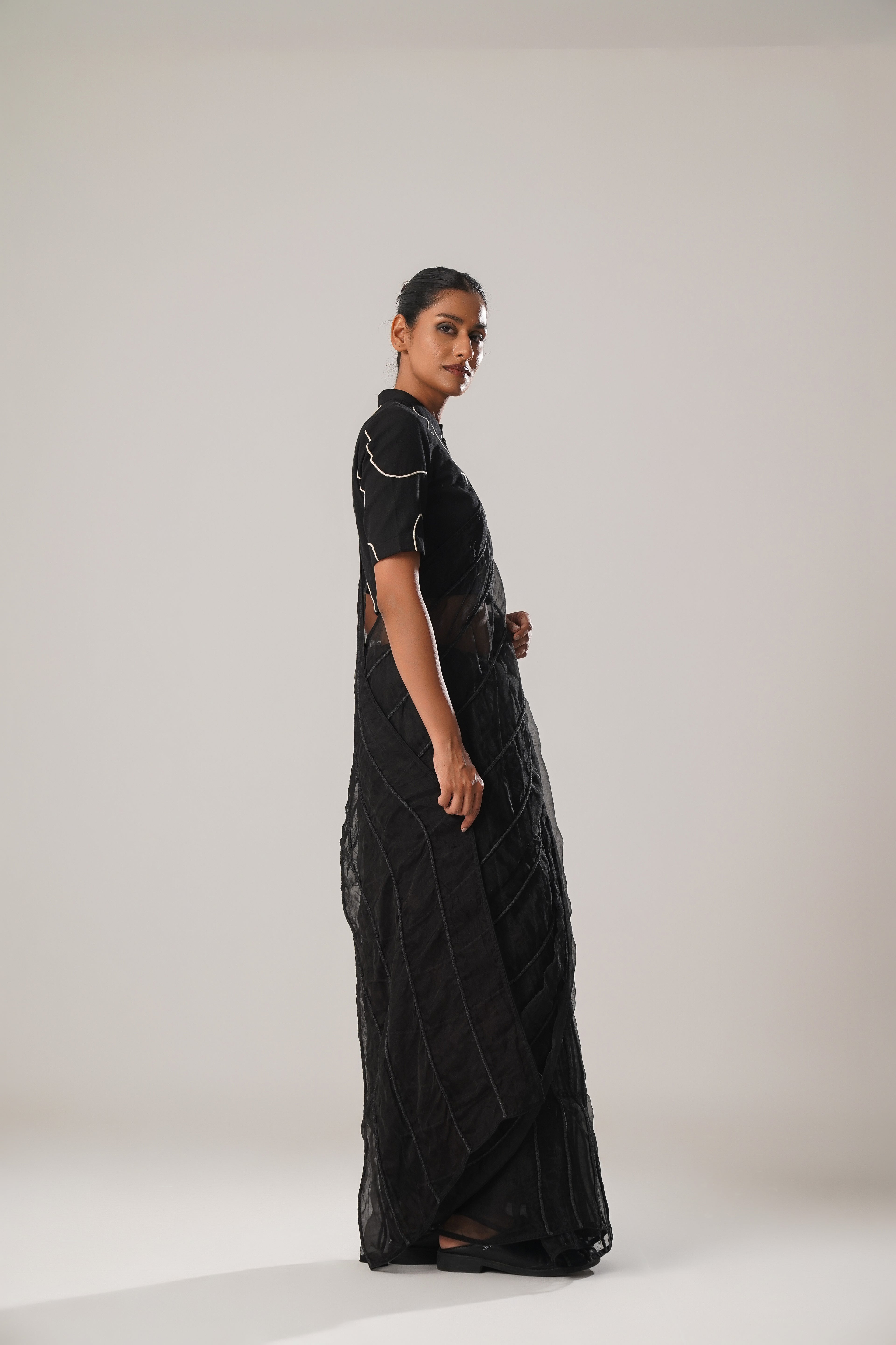 MJ Black Dori Saree