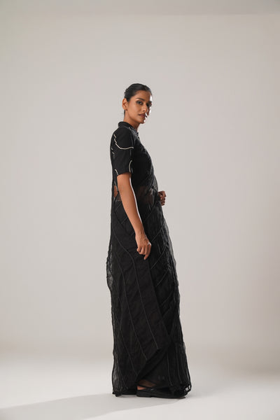 MJ Black Dori Saree