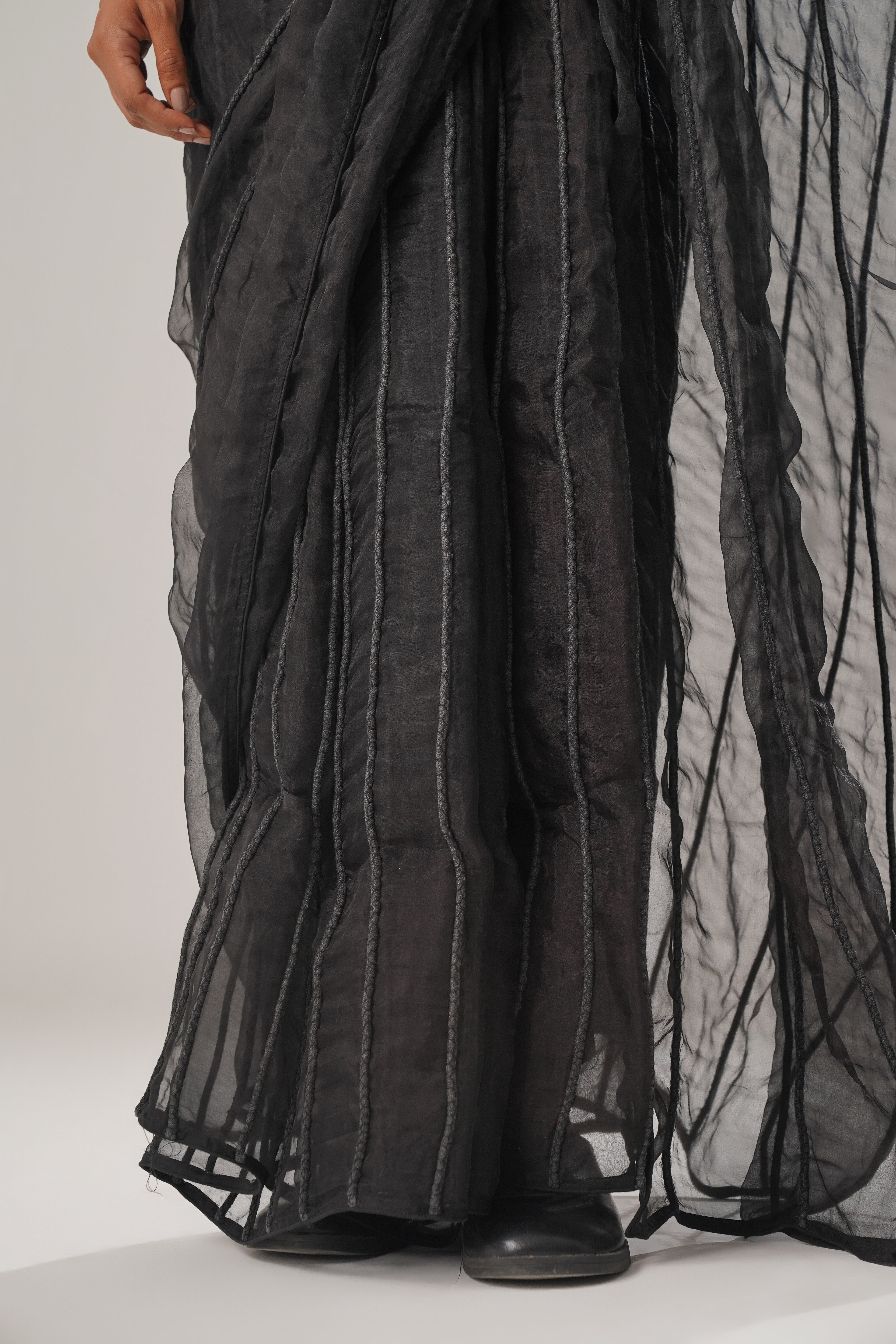 MJ Black Dori Saree