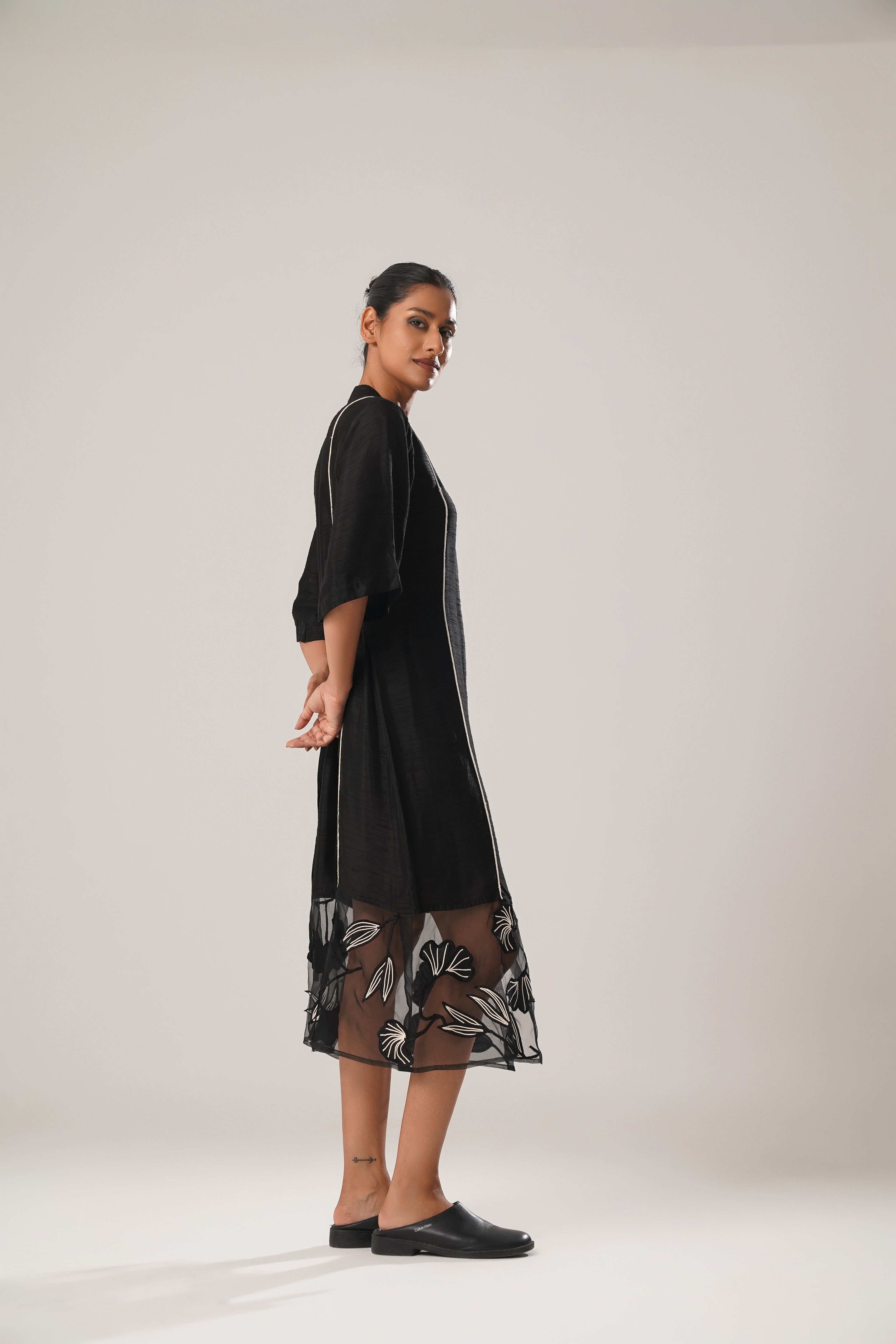 MJ Organza Panel Dress