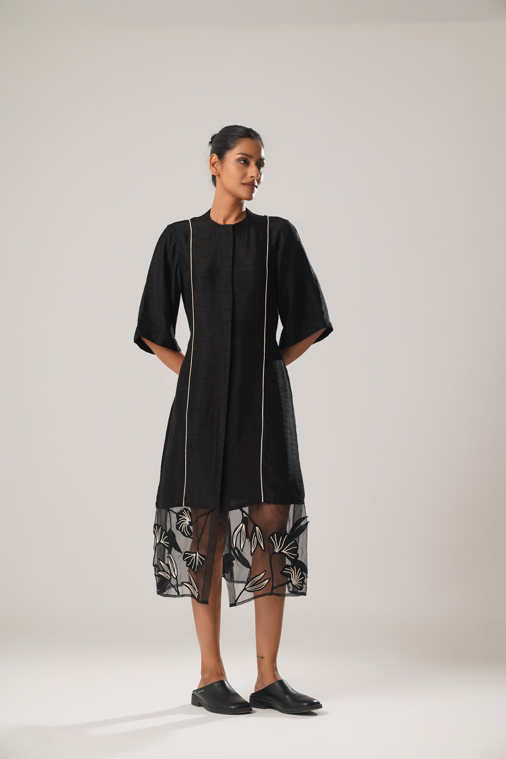 MJ Organza Panel Dress