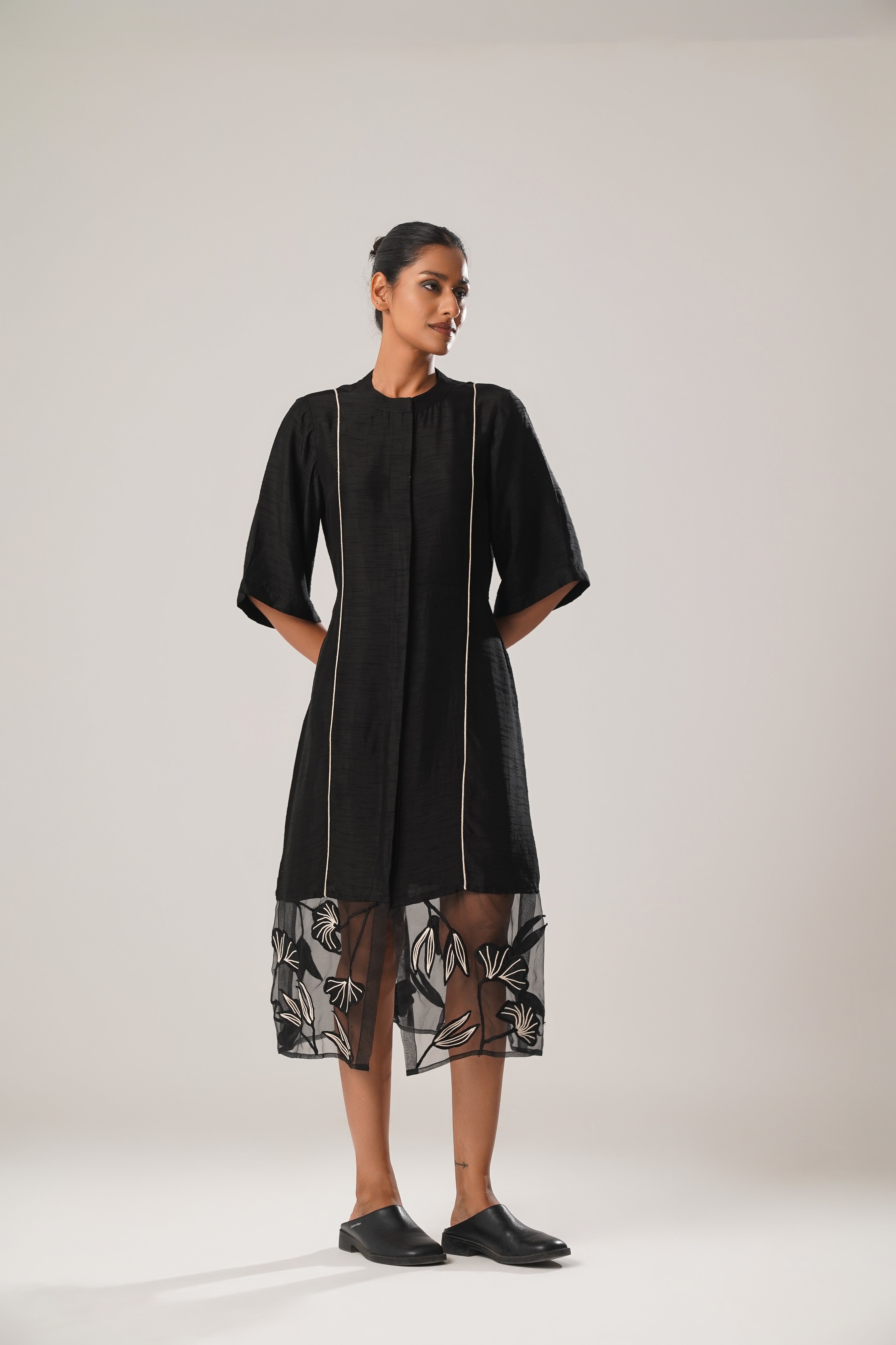 MJ Organza Panel Dress
