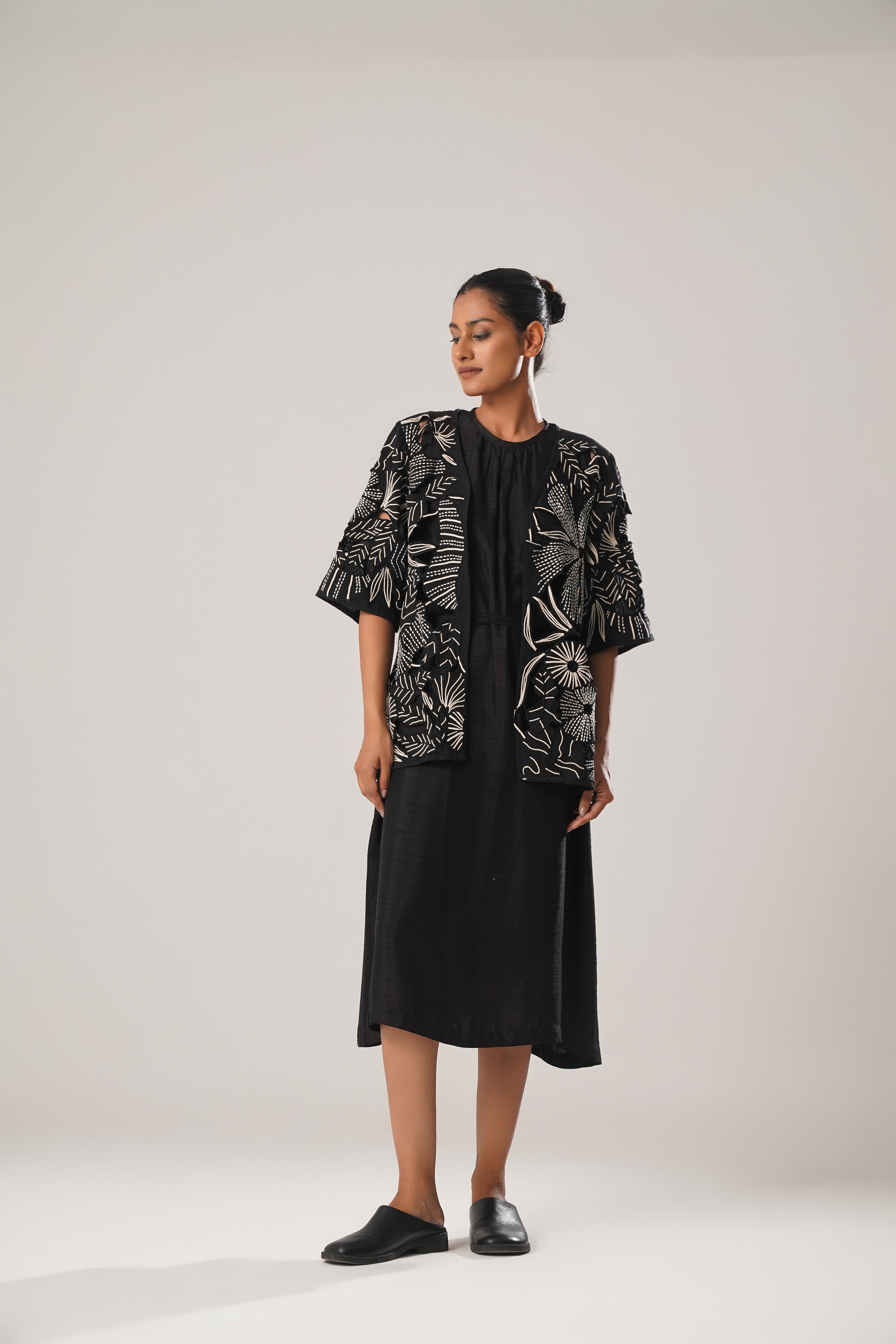MJ Cutwork Jacket Set