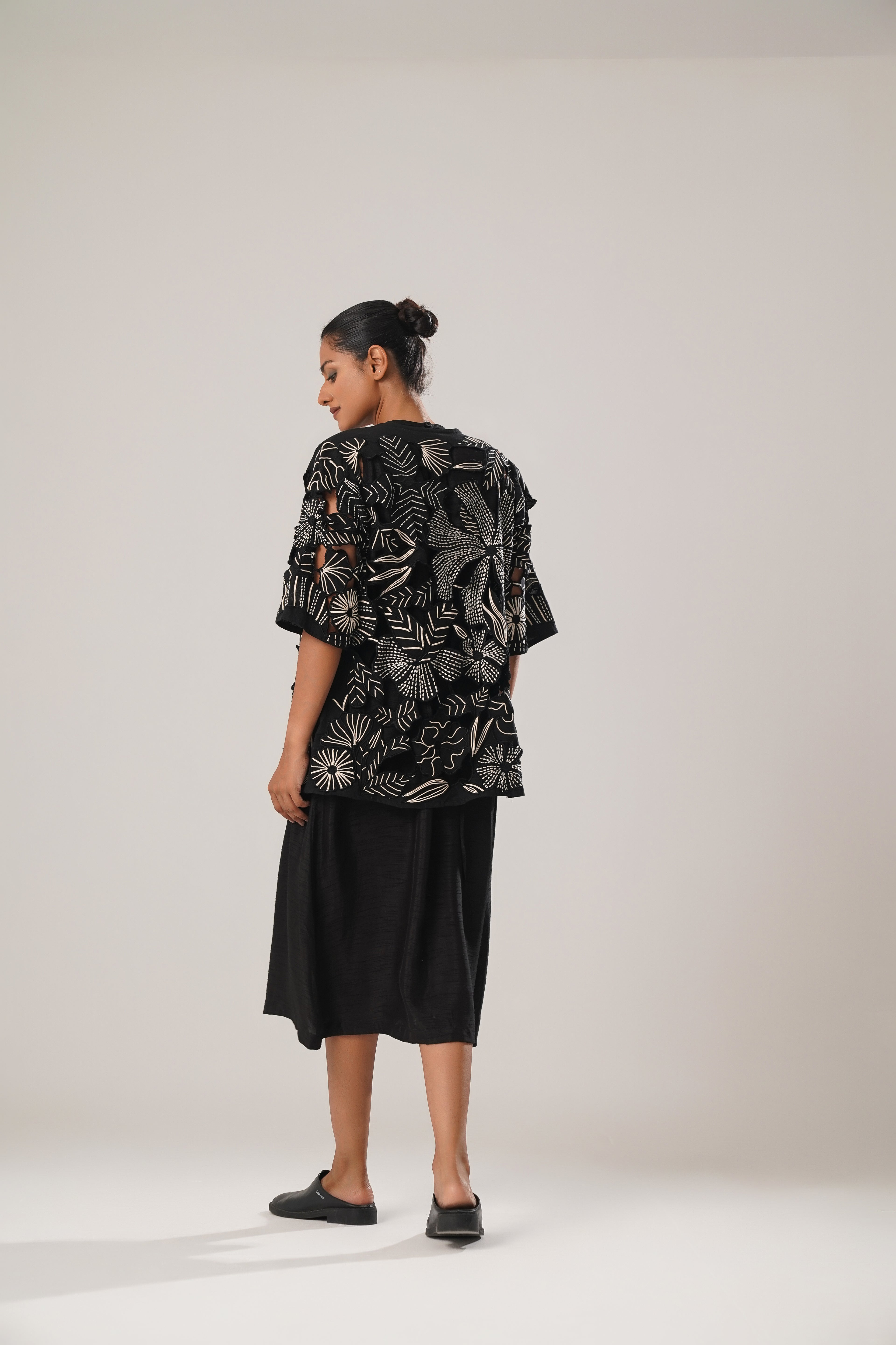 MJ Cutwork Jacket Set