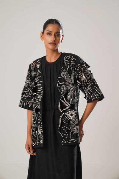 MJ Cutwork Jacket Set