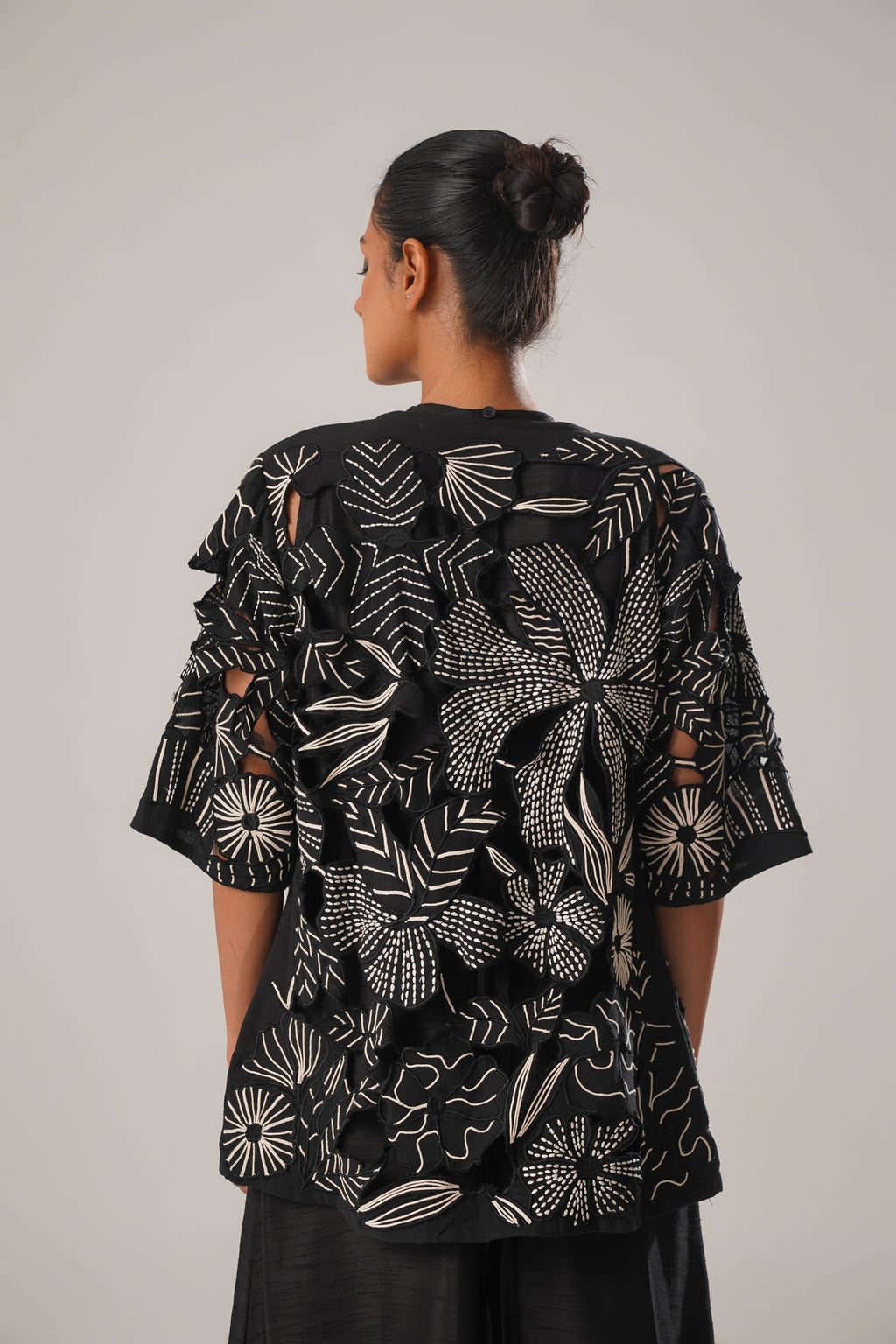 MJ Cutwork Jacket Set
