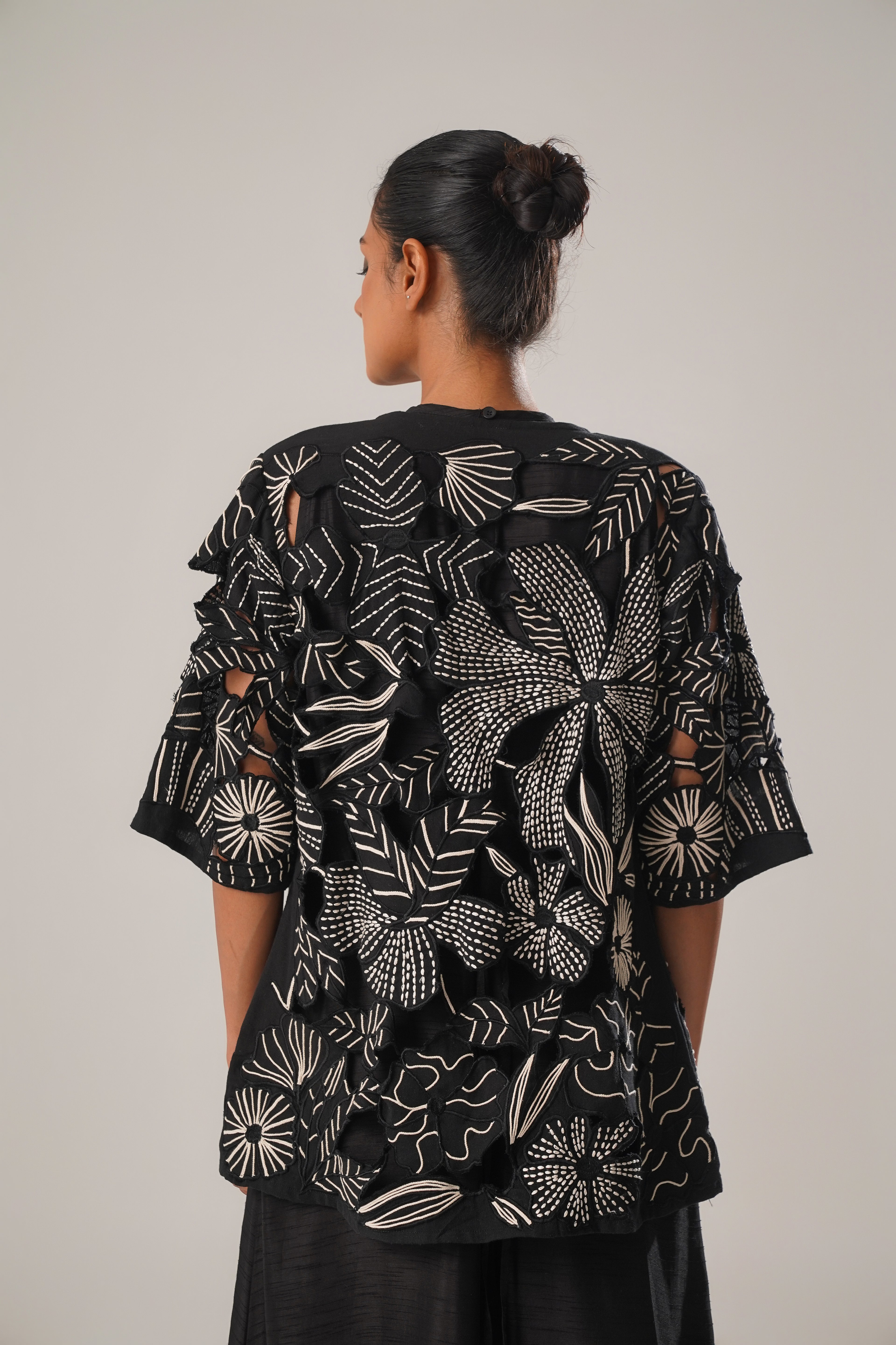 MJ Cutwork Jacket Set