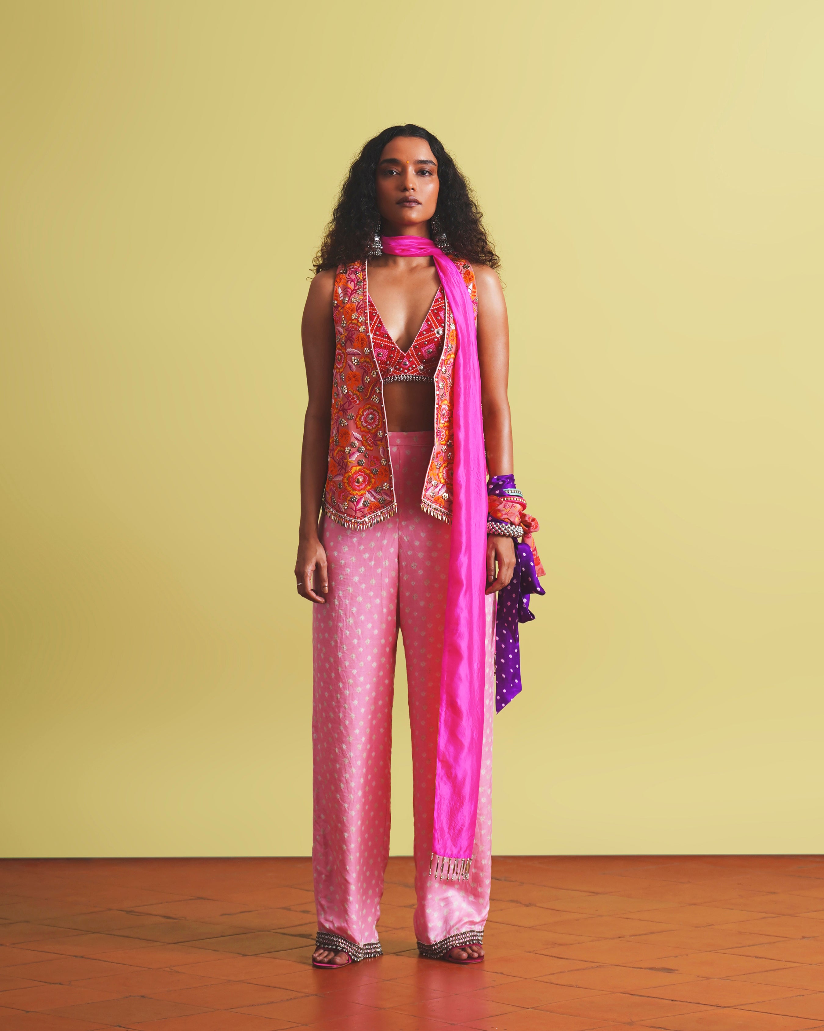 Gulnaar Mirrorwork Co-ord Set