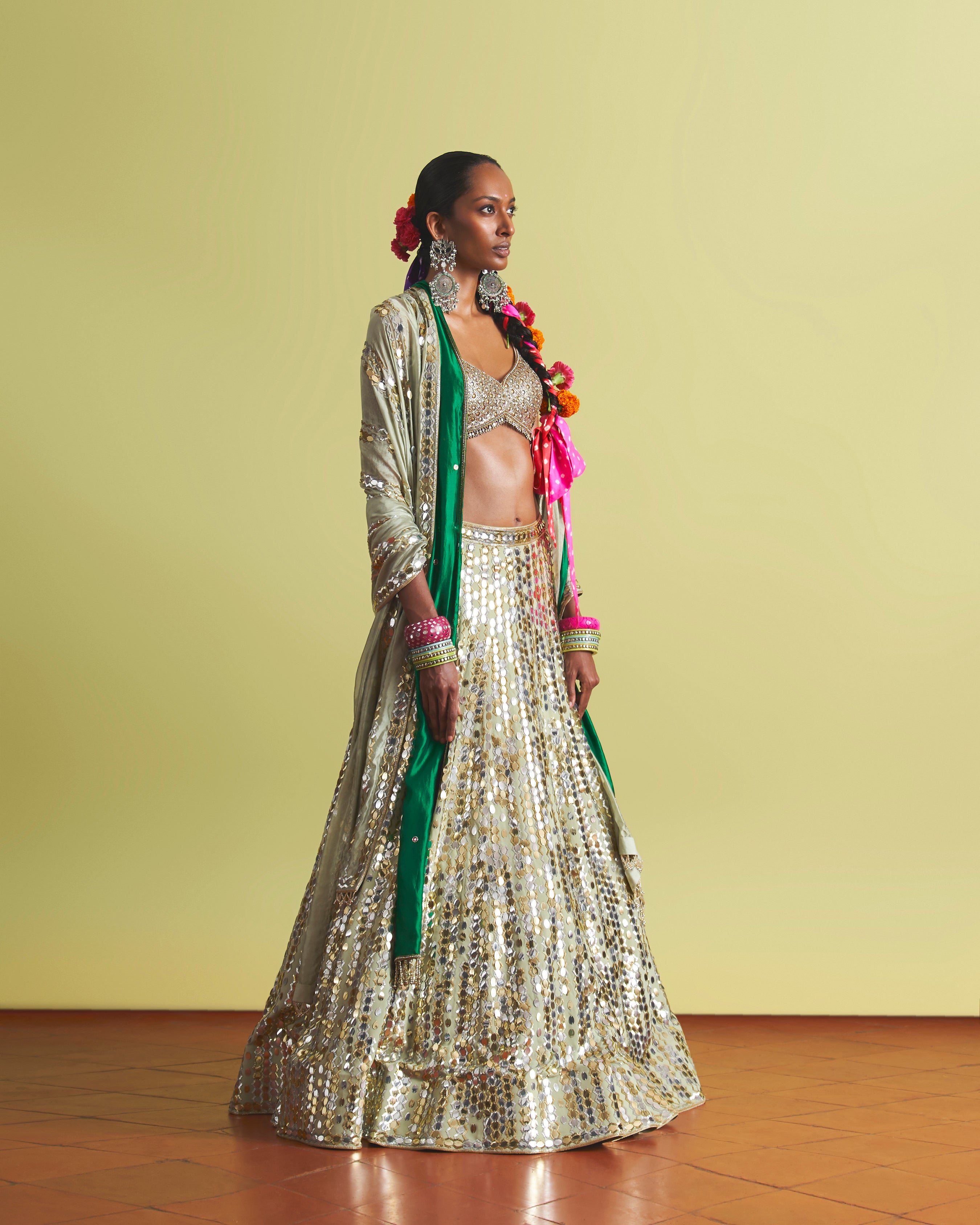 Noorani Seafoam Lehenga Set