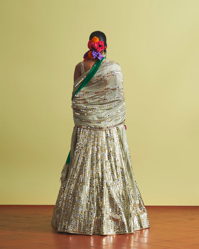 Noorani Seafoam Lehenga Set