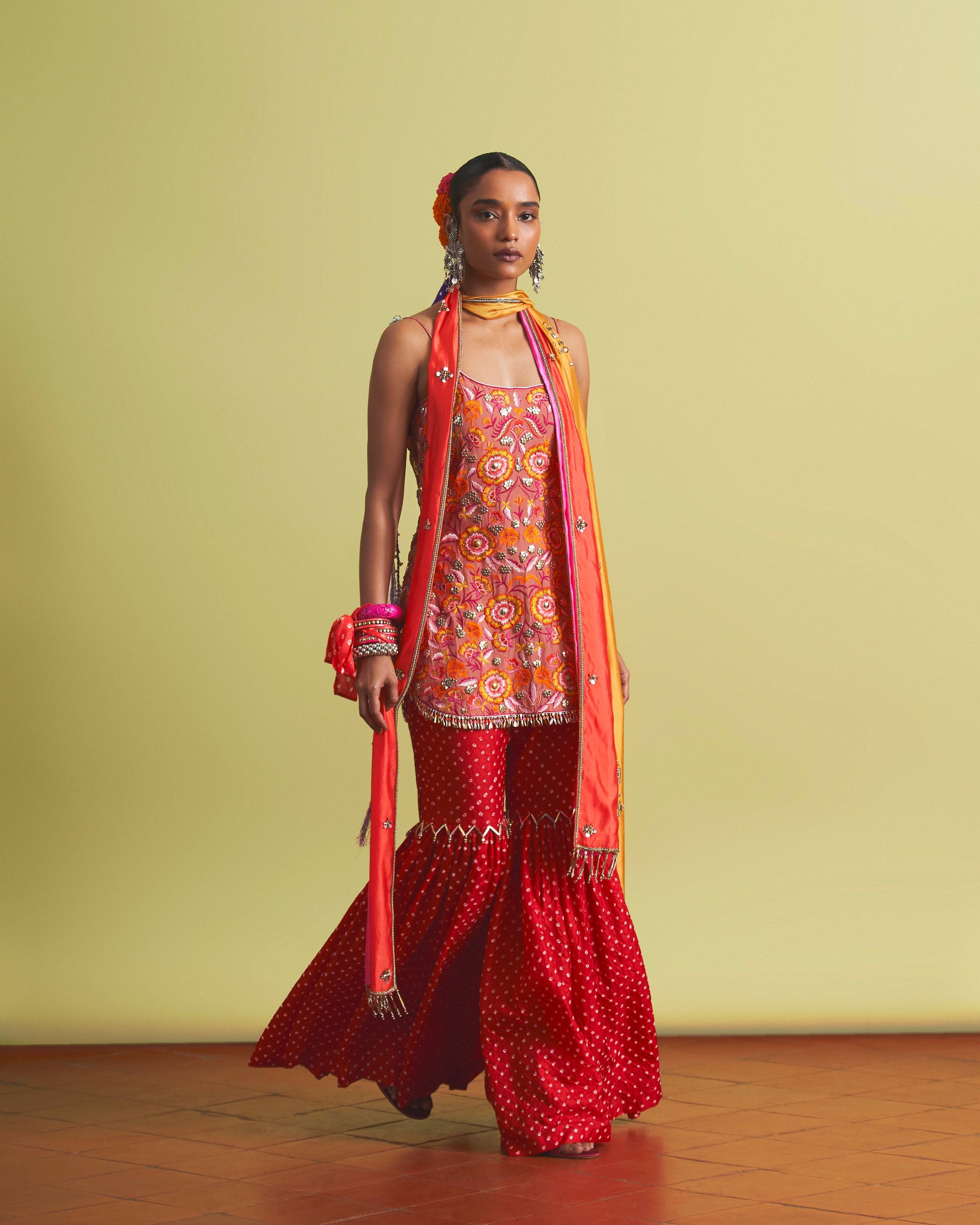 Meher Bandhani Co-ord Set