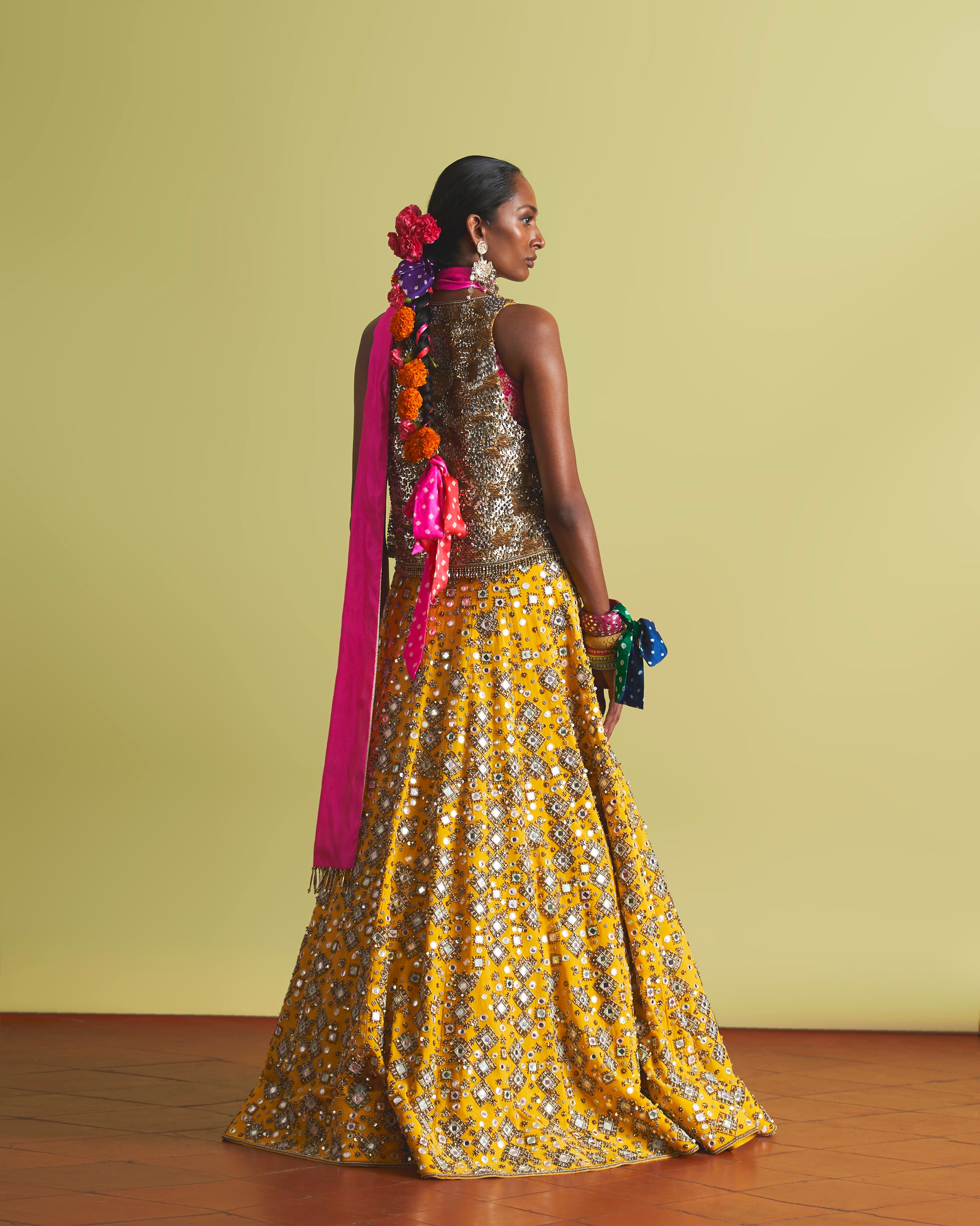 Rangrez Mirrorwork Lehenga Set