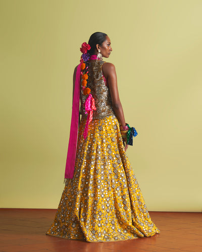 Rangrez Mirrorwork Lehenga Set