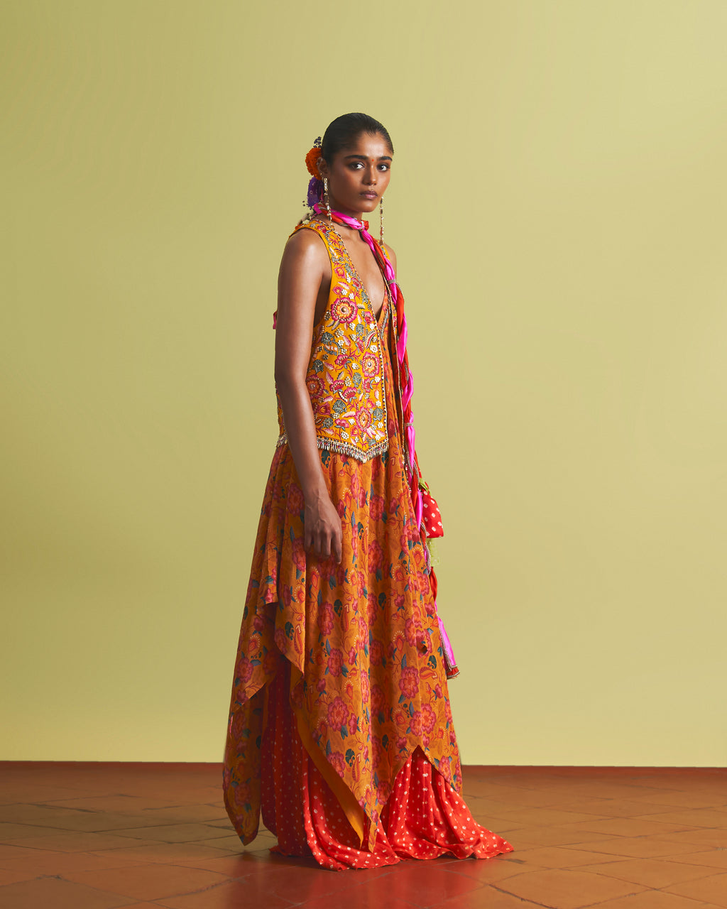 Kesari Gharara Set