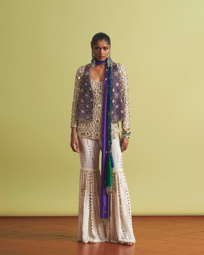 Mizah Studded Gharara Set