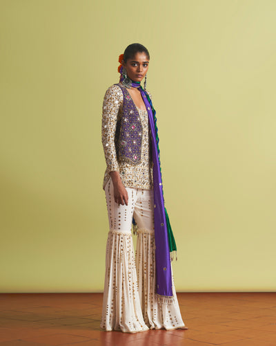 Mizah Studded Gharara Set