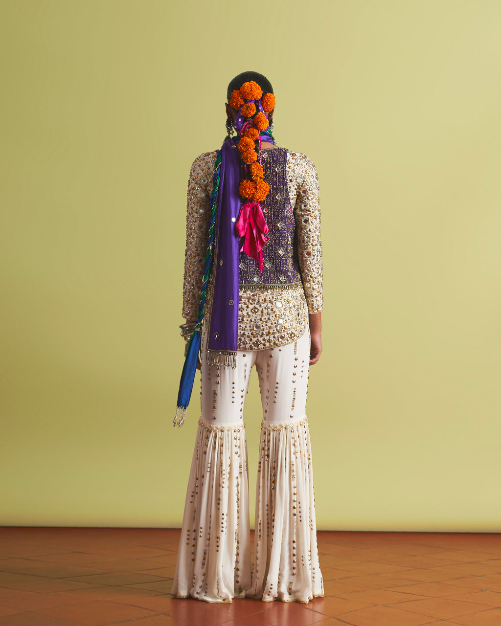Mizah Studded Gharara Set