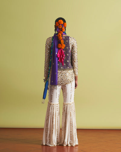 Mizah Studded Gharara Set