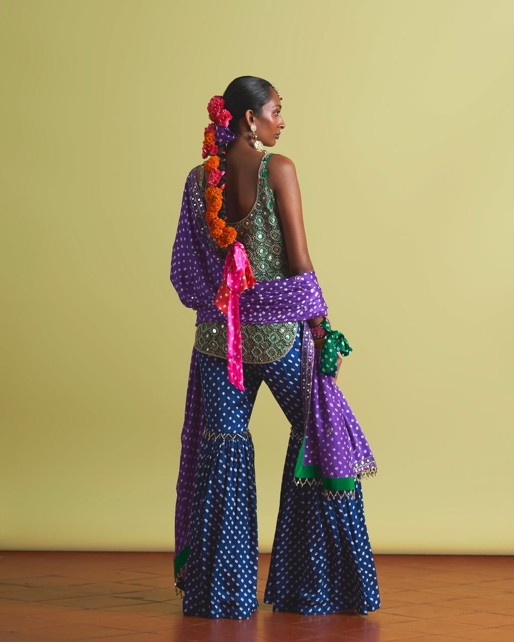 Zehra Mirrorwork Gharara Set