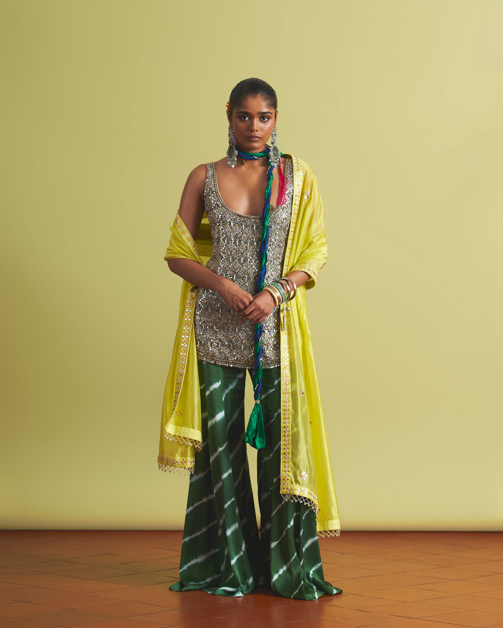 Aabroo Mint Sharara Set