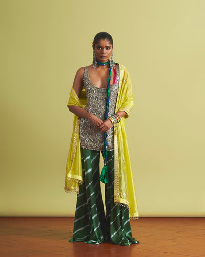 Aabroo Mint Sharara Set