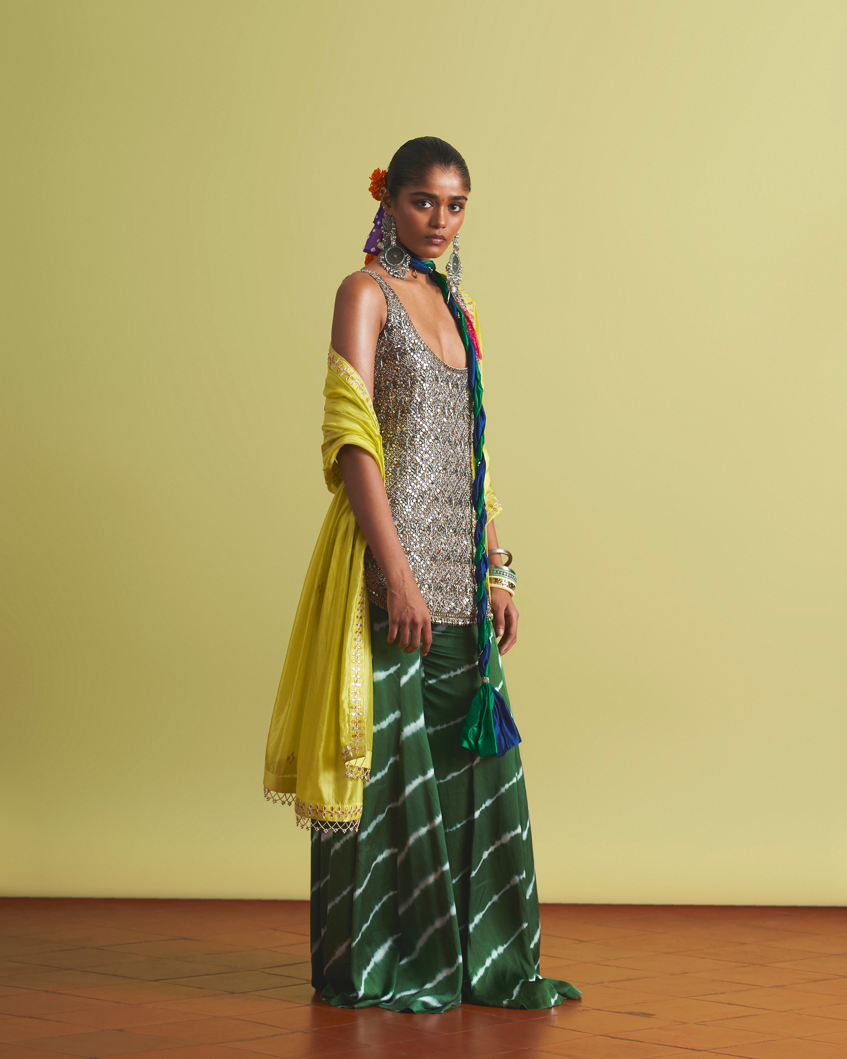 Aabroo Mint Sharara Set