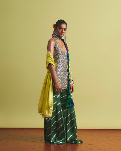 Aabroo Mint Sharara Set