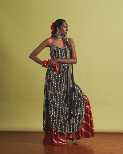Zeba Beaded Gharara Set