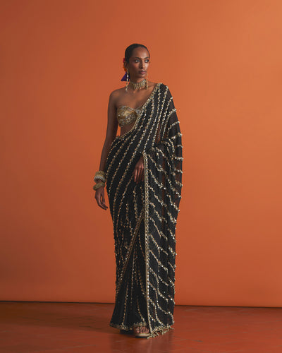Zarina Sequin Saree Set