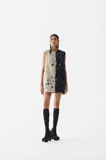 BUDS HALF & HALF SUITING DRESS