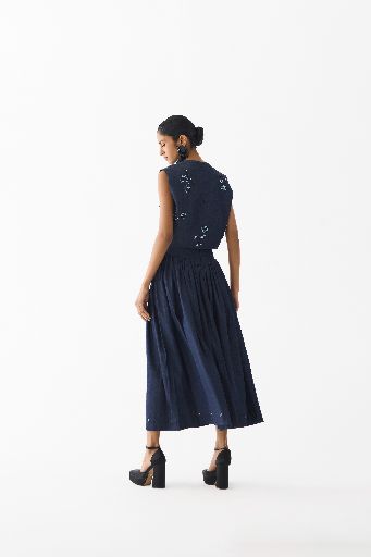 CALLA DENIM CROP TOP & SKIRT